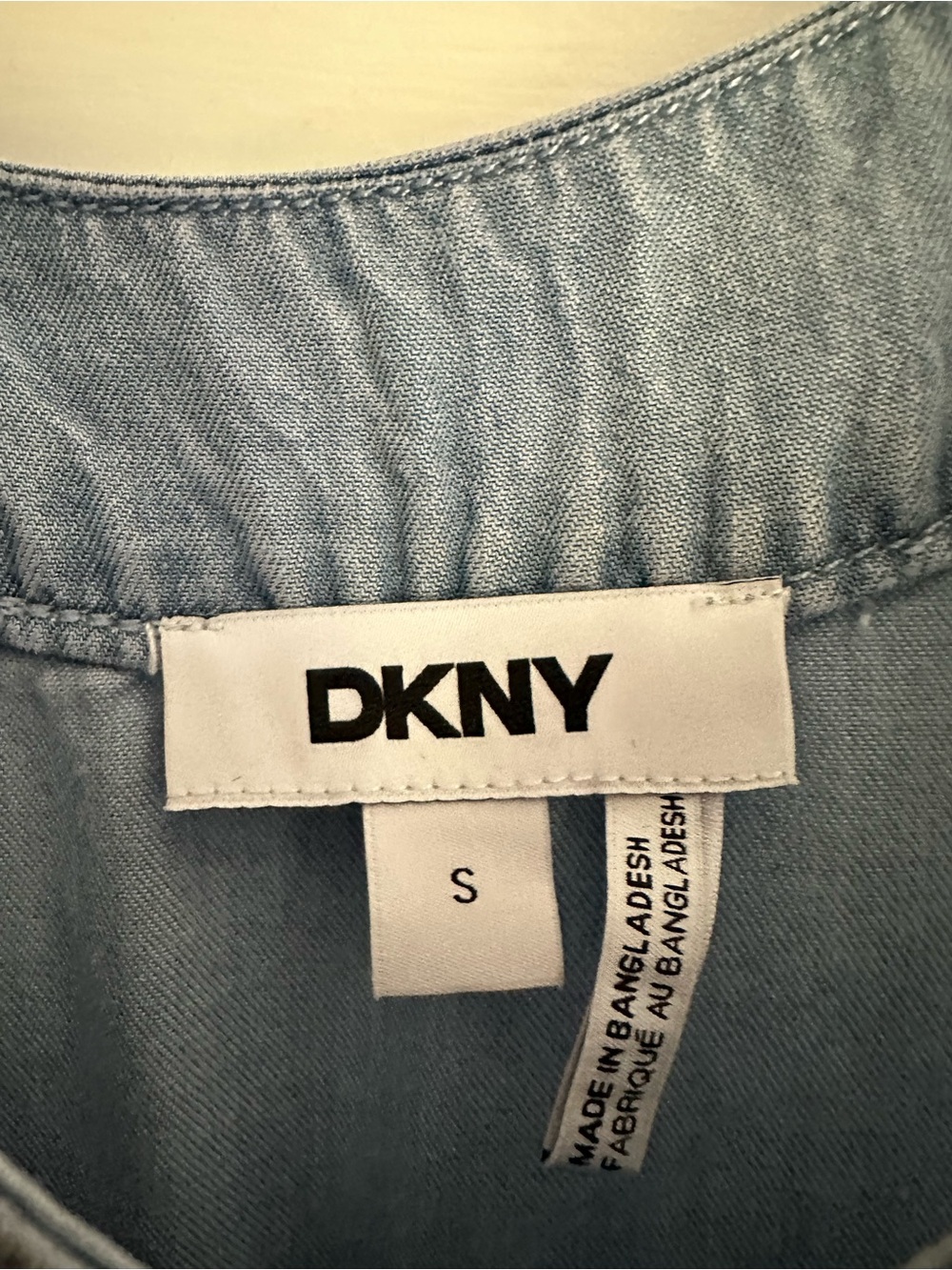 DKNY Light Denim Sleeveless V-Neck Maxi Dress - Picture 3 of 5